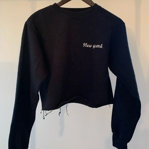Brandy Melville cropped New York sweatshirt